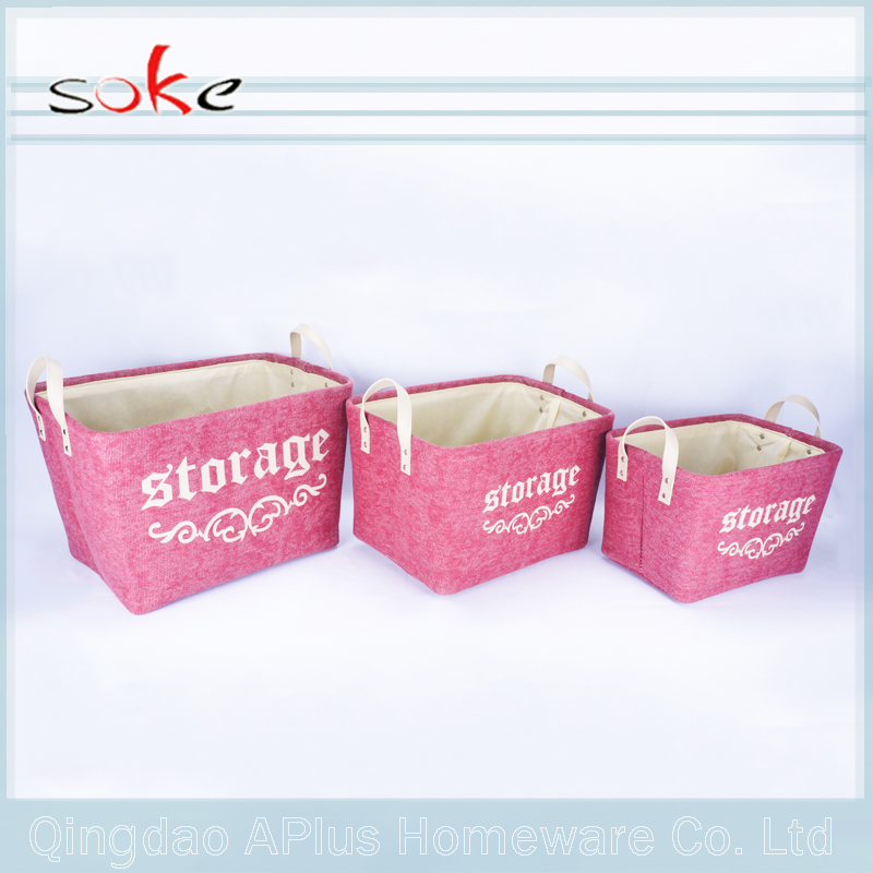 Модерен дизайн сгъваема кошница за съхранение на декоративна тъкан